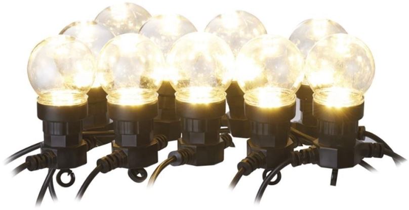 Světelný řetěz LED světelný řetěz – TEPLÁ BÍLÁ 5 m - párty žárovky čiré