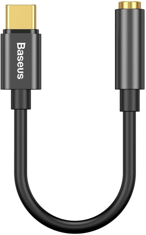 Redukce Baseus audio adaptér L54 USB-C samec na 3,5mm Jack samice, černá