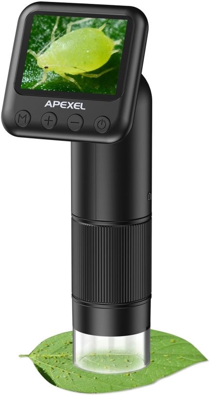 Mikroskop Apexel Mini Mini handheld 400-800X Microscope camera lens with screen & LED Light