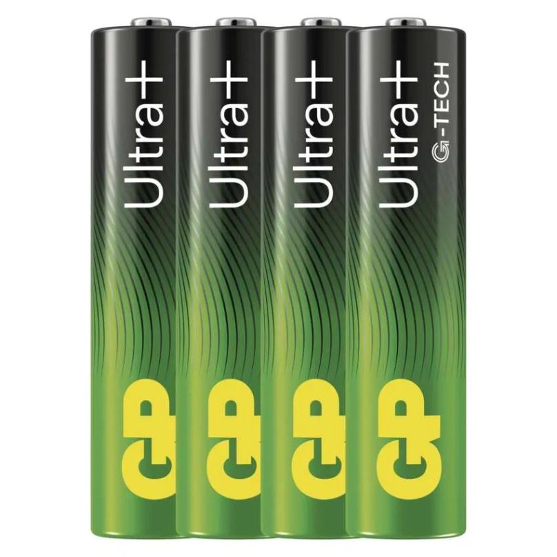 GP Alkalická baterie Ultra Plus AAA (LR03) 4ks