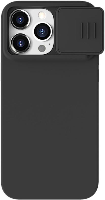 Kryt na mobil Nillkin CamShield Silky Silikonový Kryt pro Apple iPhone 15 Pro Max Classic Black