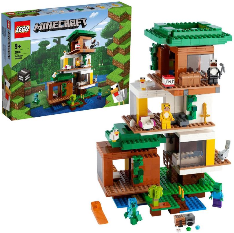 LEGO stavebnice LEGO® Minecraft™ 21174 Moderní dům na stromě