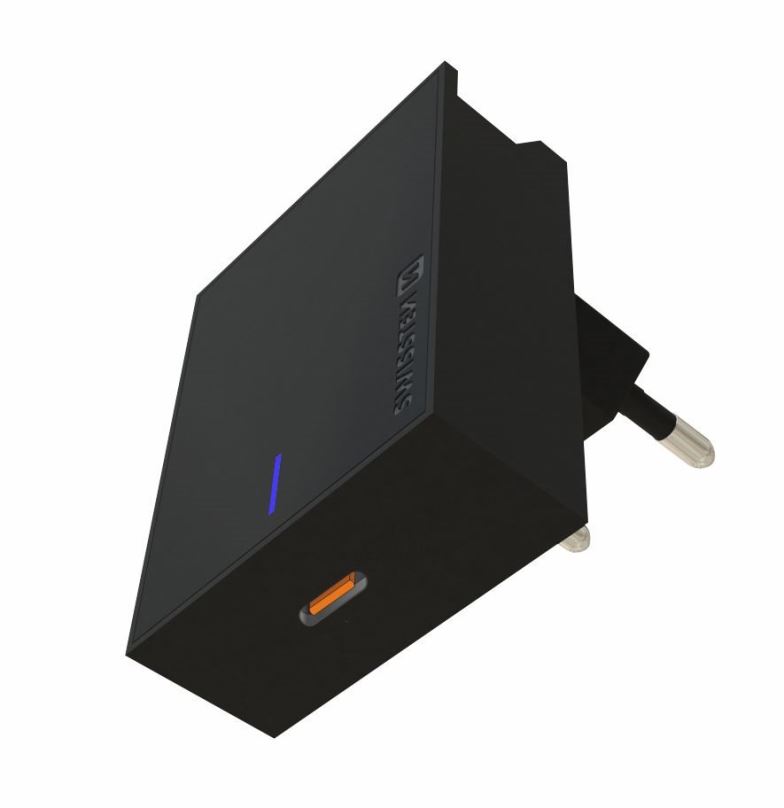 Nabíječka do sítě Swissten síťový adaptér USB-C 20W PD černý