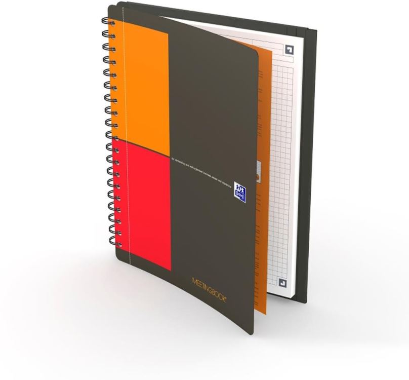 Zápisník OXFORD International Meetingbook B5, 80 listů, čtverečkovaný