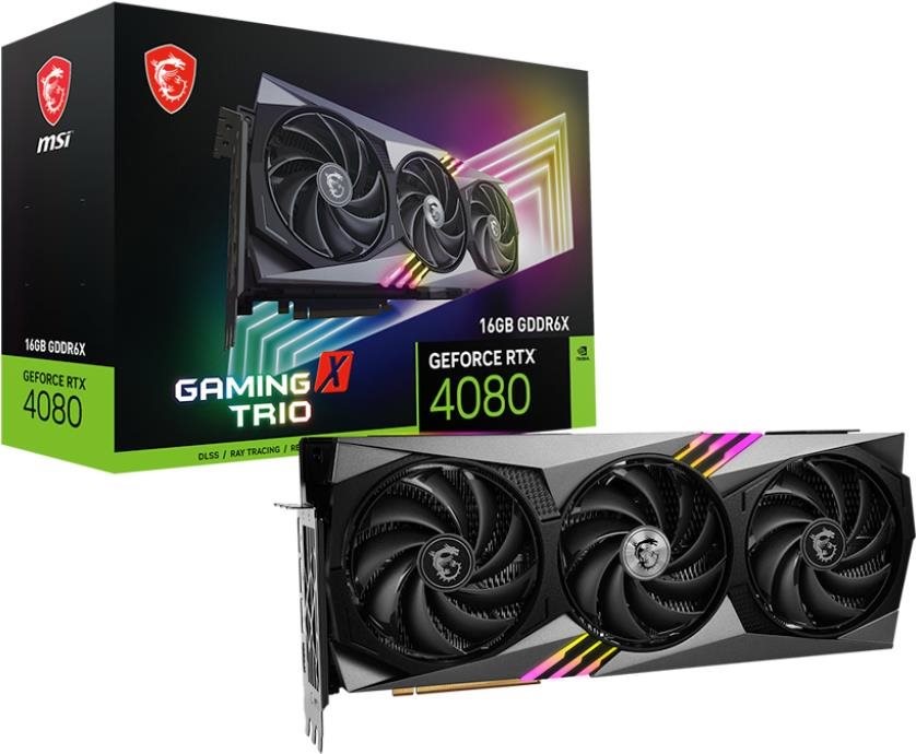 Grafická karta MSI GeForce RTX 4080 16GB GAMING X TRIO