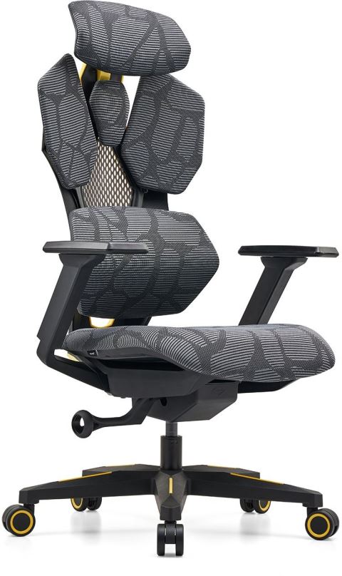 Herní židle MOSH Arkadia - černá / žlutá