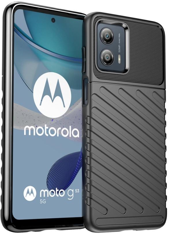 Kryt na mobil MG Thunder kryt na Motorola Moto G53, černý