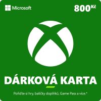 Dobíjecí karta Xbox Live Dárková karta v hodnotě 800Kč