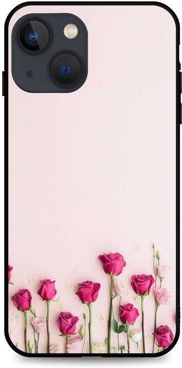 Kryt na mobil TopQ iPhone 13 silikon Roses 64889