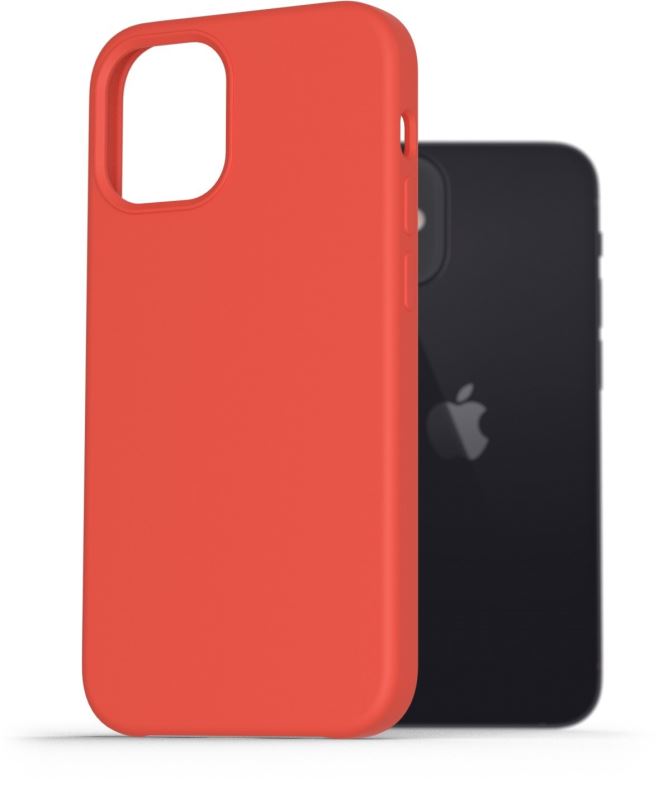 Kryt na mobil AlzaGuard Premium Liquid Silicone Case pro iPhone 12 mini červené