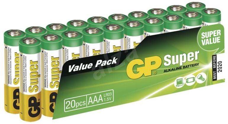 Jednorázová baterie GP Super Alkaline LR03 (AAA) 20ks v blistru