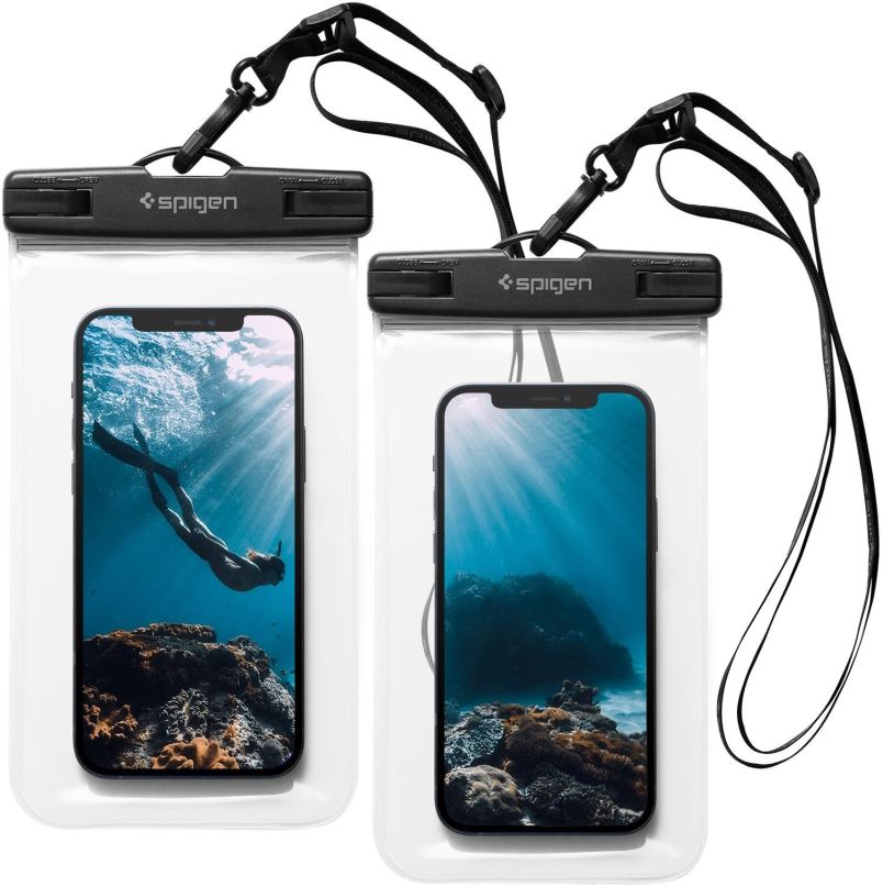 Pouzdro na mobil Spigen A601 Waterproof Phone Case 2 Pack Clear