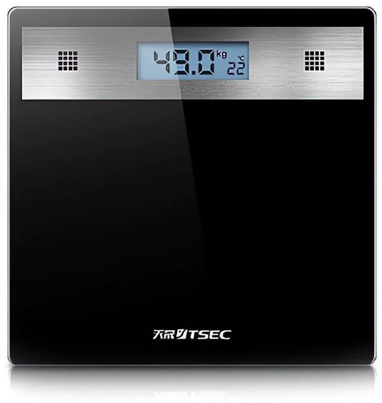 Osobní váha Verk 17090 Digitální osobní váha skleněná, LCD, 180 kg / 100 g, černá