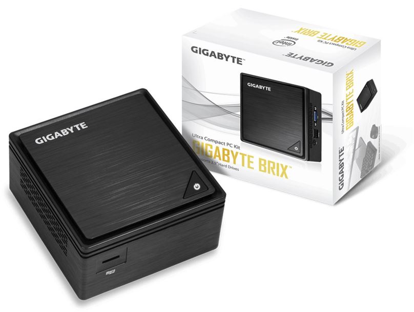 Mini PC a Chromeboxy Gigabyte Brix N3350 barebone pasiv