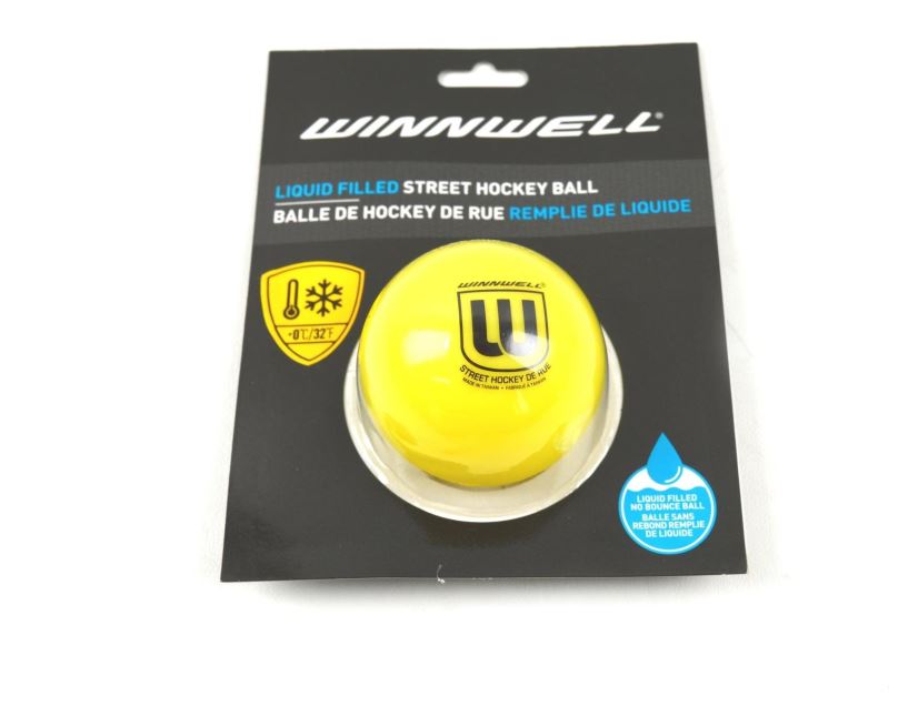 Hokejbalový míček Winnwell Balónek Liquid Filled, žlutá, Soft