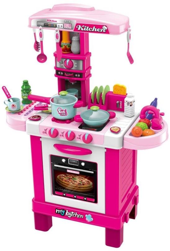 Dětská kuchyňka Baby Mix Dětská kuchyňka malý šéfkuchař růžová