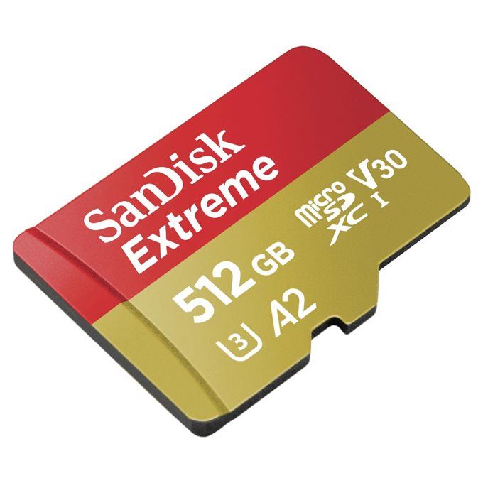 Paměťová karta SanDisk MicroSDXC 512GB Extreme + SD adaptér