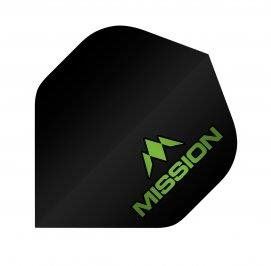 Letky na šipky Mission Letky Logo - Black/Green F2505