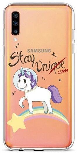 Kryt na mobil TopQ Samsung A70 silikon Stay Unicorn 42010