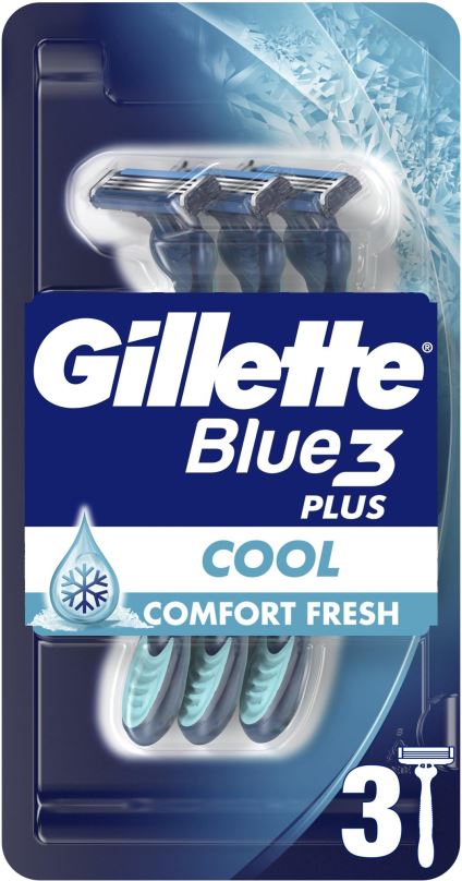 Holicí strojek GILLETTE Blue3 Plus Cool holicí strojek 3 ks