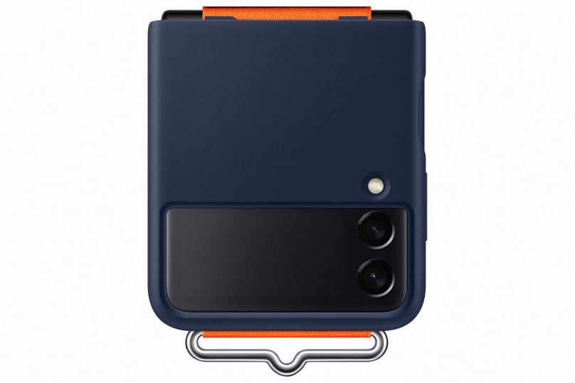 Kryt na mobil Samsung silikonový kryt s poutkem pro Galaxy Z Flip3 navy