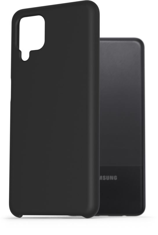 Kryt na mobil AlzaGuard Premium Liquid Silicone Case pro Samsung Galaxy A12 černé