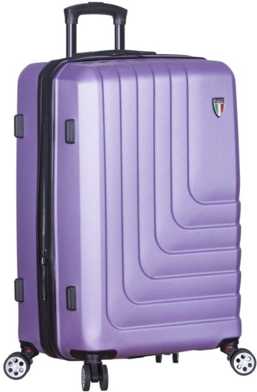 Cestovní kufr TUCCI T-0128/3 L ABS - fialová
