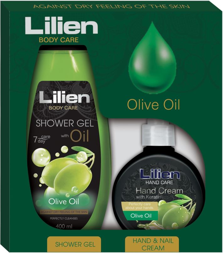 Dárková kosmetická sada LILIEN sada Body Care Olive oil 700 ml