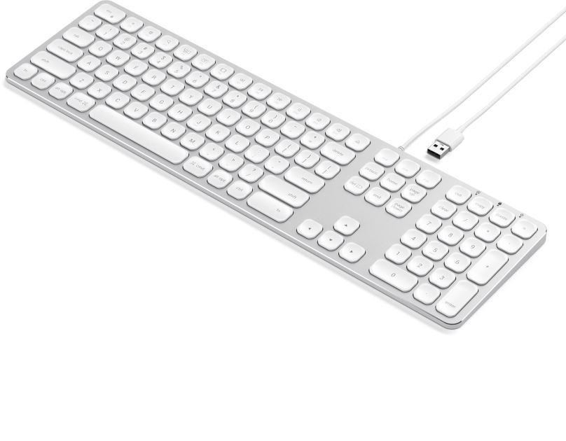 Klávesnice Satechi Aluminum Wired Keyboard for Mac - Silver - US