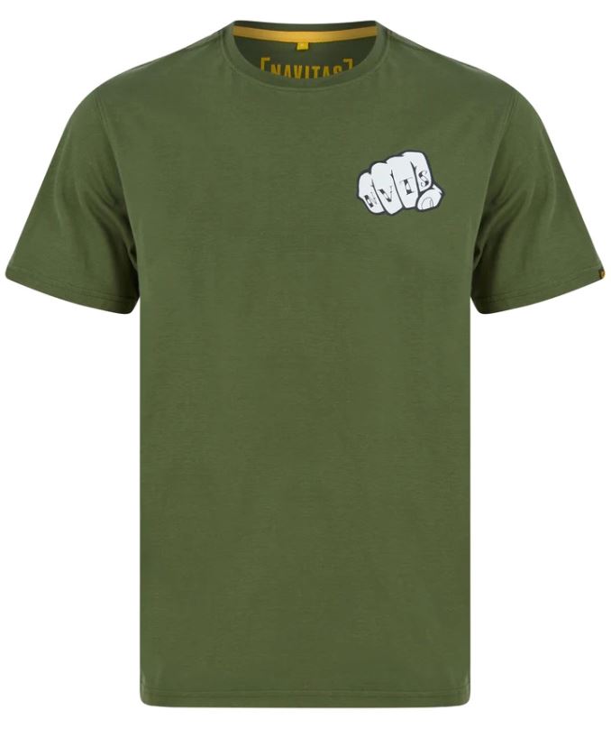 Navitas Tričko Knuckles Tee Green S