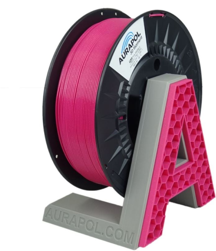 Filament AURAPOL PLA 3D Filament Růžový vesmír 1 kg 1,75 mm