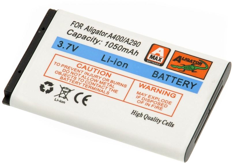 Baterie pro mobilní telefon ALIGATOR A290, A321, A330, A350, A360, A370, A400, A500, A690, D830, A880, D200, D730, R5, T100, Li-