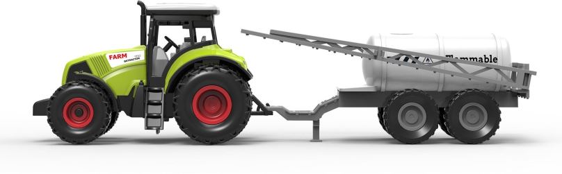 Auto Rappa traktor plastový se zvukem a světlem s vlečkou na postřik