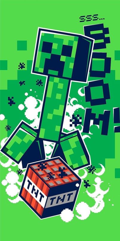 Dětská osuška Jerry Fabrics Minecraft Boom