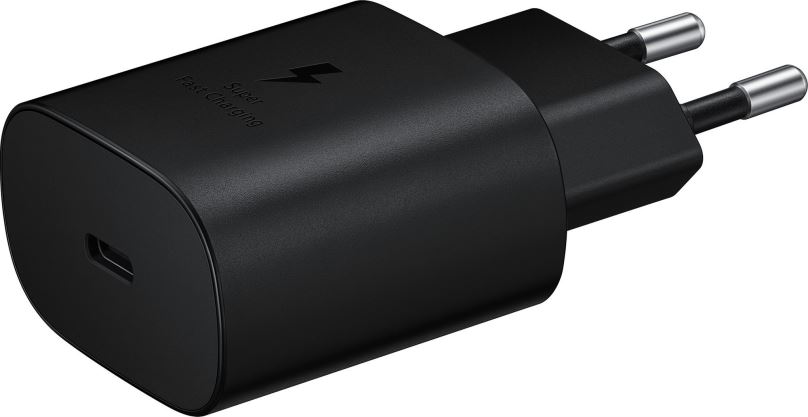 Nabíječka do sítě Samsung Napájecí adaptér s rychlonabíjením 25W černý, bez kabelu v balení