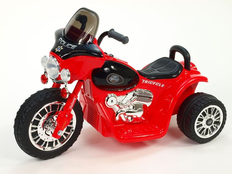 Elektrická motorka pro děti Chopper Harley, červený