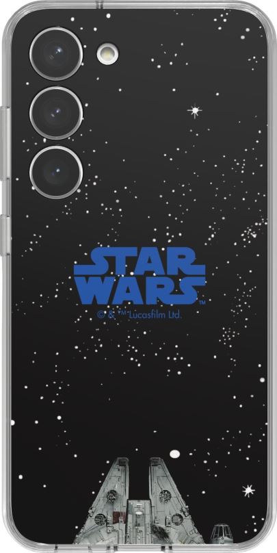 Kryt na mobil Samsung Galaxy S23 Rámeček StarWars k ochrannému krytu Frame černý
