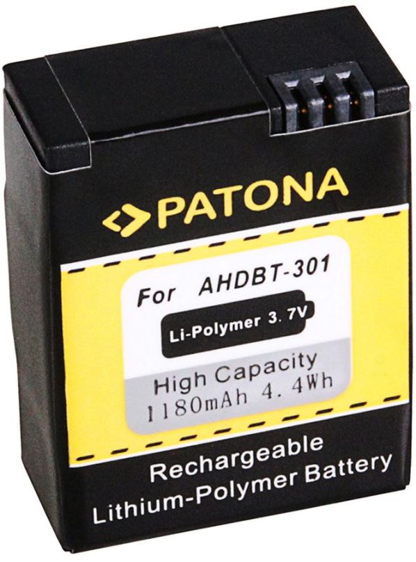 Baterie pro kameru PATONA pro GoPro HD Hero 3 1180 mAh Li-Pol