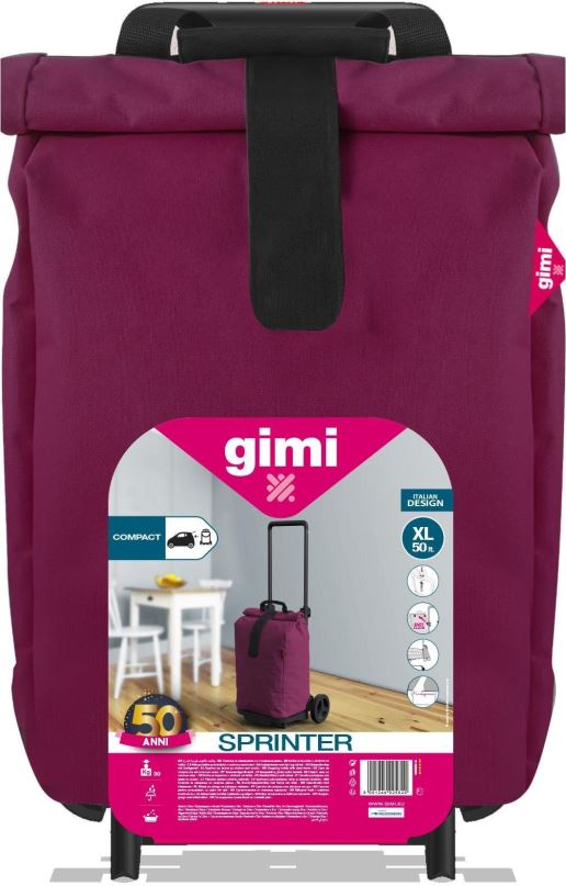 Taška na kolečkách GIMI Sprinter nákupní vozík fialový