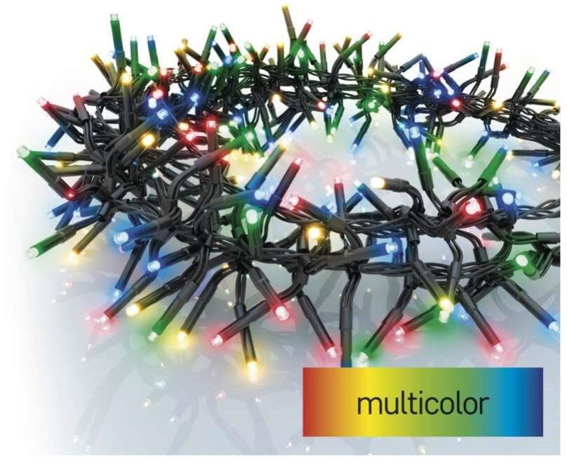 Světelný řetěz EMOS LED vánoční řetěz – ježek, 7,2 m, venkovní i vnitřní, multicolor, programy