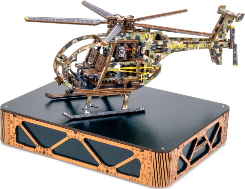 3D puzzle WOODEN CITY 3D puzzle Vrtulník Limitovaná edice 178 dílů