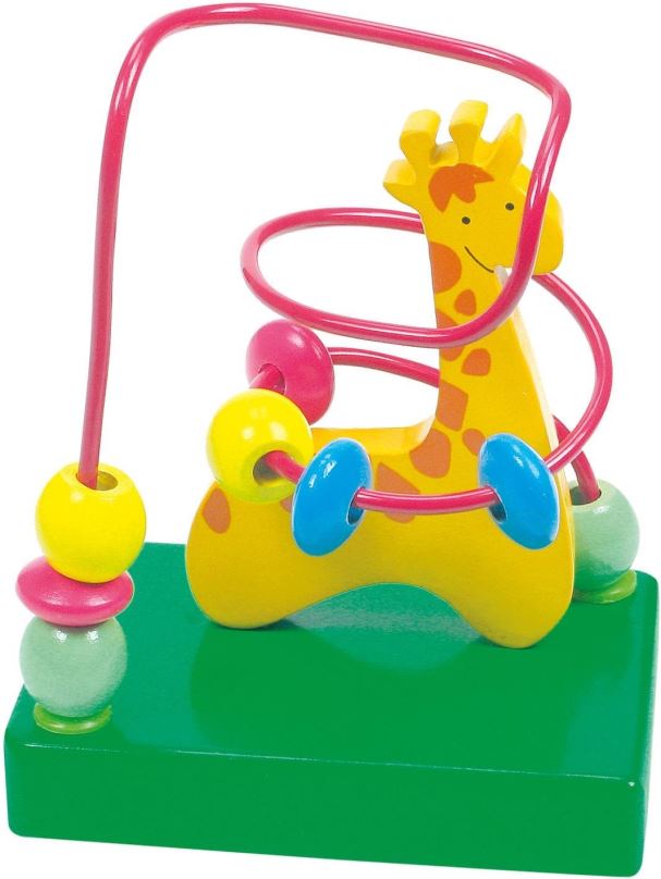 Motorická hračka Bino motorický labyrint - žirafa
