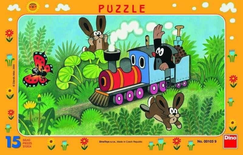 Puzzle Krteček a lokomotiva