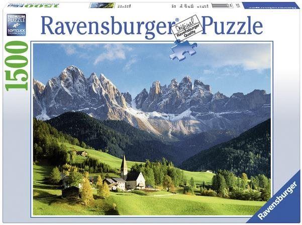 Puzzle Ravensburger puzzle 162697 Výhled na Dolomity 1500 dílků