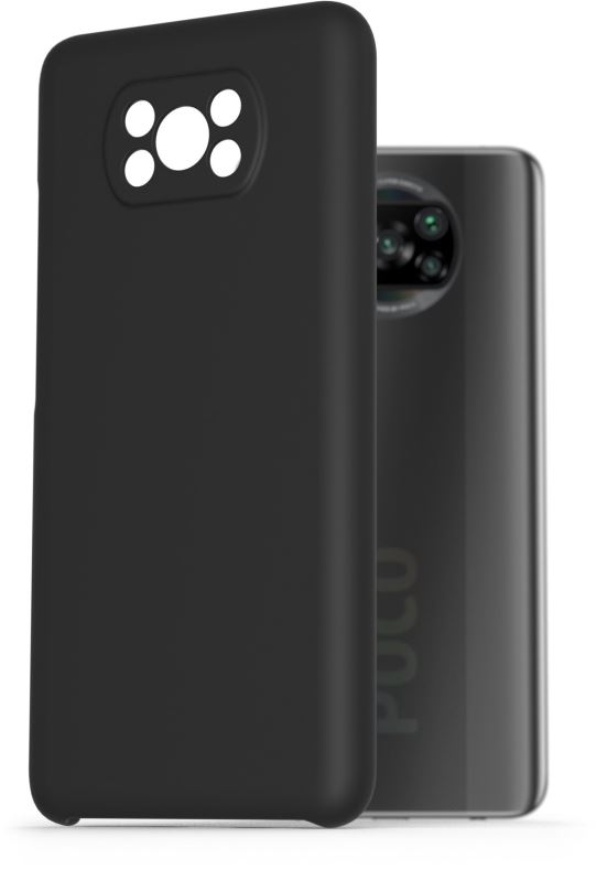 Kryt na mobil AlzaGuard Premium Liquid Silicone Case pro Xiaomi POCO X3 černé