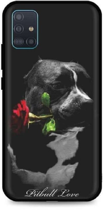 Kryt na mobil TopQ Samsung A51 silikon Pitbull Love 55917