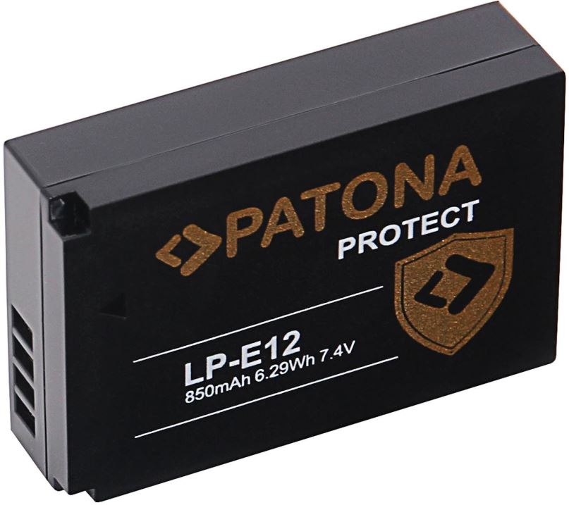 Baterie pro fotoaparát PATONA pro Canon LP-E12 850mAh Li-Ion Protect