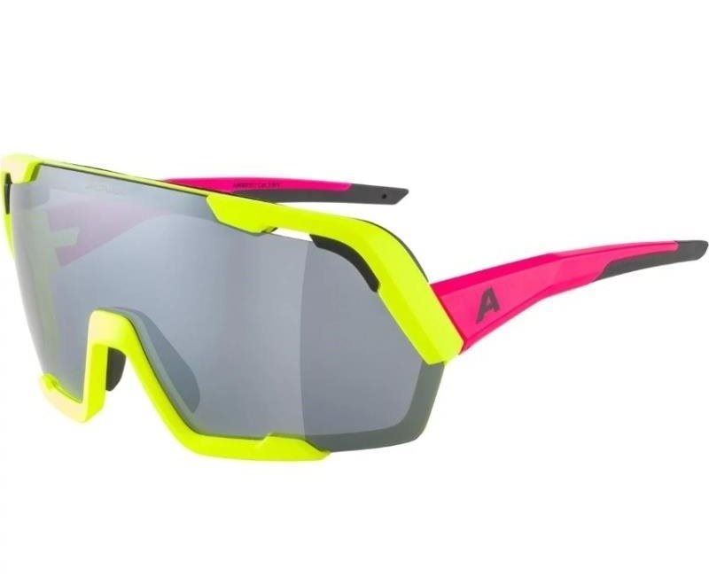 Cyklistické brýle Alpina Rocket Bold neon-pink yellow matt