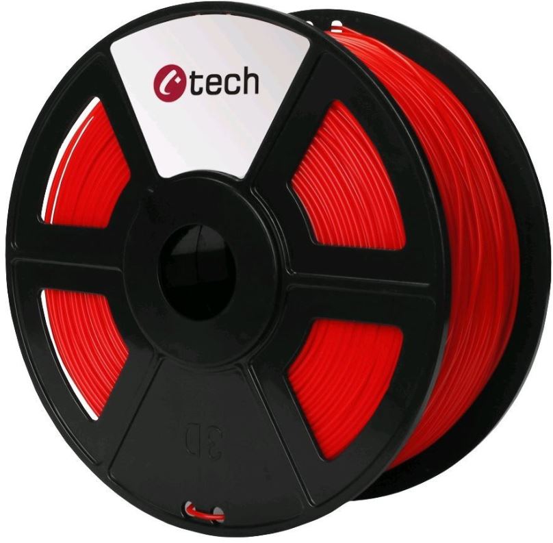 Filament C-TECH Filament ABS fluorescentní červená
