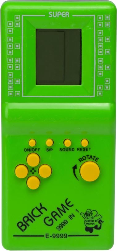 Herní konzole KIK Digitální hra Brick Game Tetris, zelená